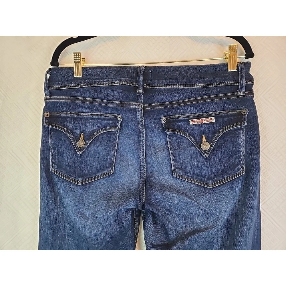 Hudson Beth Baby Boot Jeans Size 30 Stretch Denim Low Rise Bootcut Blue - Picture 4 of 11
